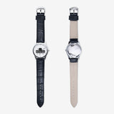 Classic Fashion Unisex Print Black Quartz Watch - Mamneda Store