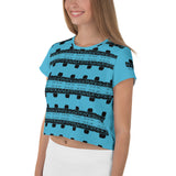 M'neda All-Over Print Crop Tee - Mamneda Store